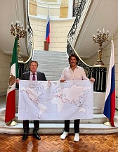 Embajador de Rusia se reúne con el viajero español Álvaro de Marichalar Embajador de Rusia se reúne con el viajero español Álvaro de Marichalar